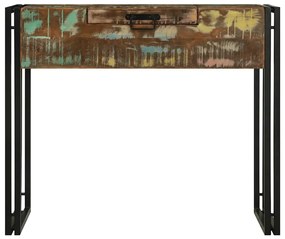 Mesa de Maquilhagem 90x50x75 cm Madeira Sólida Recuperada
