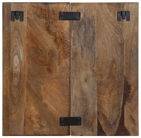 Mesa de cabeceira multicor 50x27x50cm madeira maciça recuperada