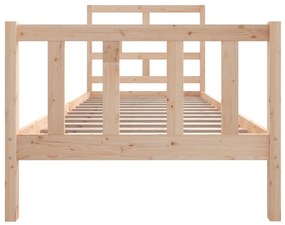 Estrutura de cama 100x200 cm pinho maciço