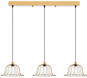 Candeeiro de Teto Boey – Dourado Brilhante – 144 x 35 x 121 cm