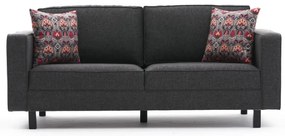 Sofá de 2 Lugares Kale – Antracite – 180x83x91 cm