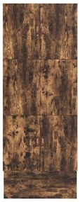 Cama de Armazenamento Carvalho Fumado 75x190 cm