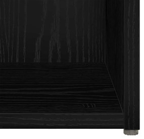 Armários de TV - 4 pcs, Carvalho Preto, 37x35x37 cm, Madeira de Engenh