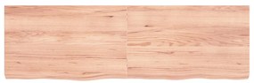 Bancada p/ WC 160x50x(2-6) cm madeira maciça tratada castanho