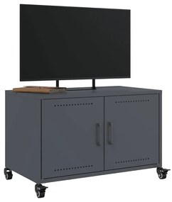 Móvel de TV 68x39x43,5 cm aço laminado a frio antracite