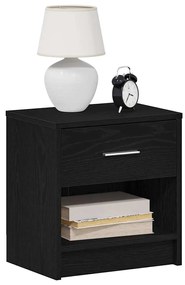 Mesas de cabeceira 2 pcs com gaveta 39x28x41 cm preto