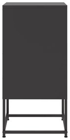 Mesa de cabeceira 36x39x78 cm aço preto