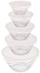 Conjunto de Lancheiras Excellent Houseware Cristal (5 Unidades)