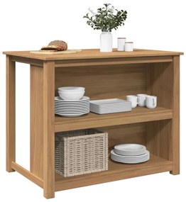 vidaXL Ilha de cozinha Panama 112x77x90 cm madeira de pinho maciça