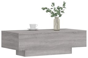 Mesa de centro 100x49,5x31 cm derivados de madeira cinza sonoma