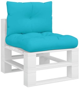 Almofadões p/ móveis de paletes 2 pcs tecido oxford turquesa