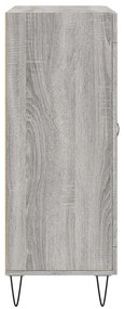 Aparador 69,5x34x90 cm derivados de madeira cinzento sonoma