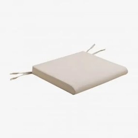 Almofada 43x40 Cm Para Cadeira Em Tecido Nelida Gardénia Branco - Sklum