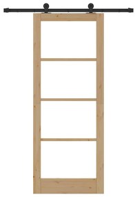 Porta Deslizante vidaXL com Conjunto de Ferragens 'ORKDAL'83x211 cm