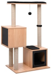vidaXL Árvore para gatos com tapete arranhador sisal 104 cm