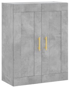 Armário alto 69,5x34x180 cm derivados de madeira cinza cimento