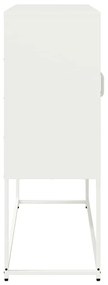 Aparador 100,5x39x107 cm aço laminado a frio branco