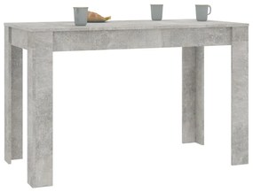 Mesa de jantar 120x60x76 cm contraplacado cinzento cimento