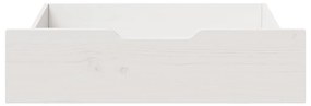 Gavetas para cama 2 pcs 75x55x17 cm pinho maciço branco