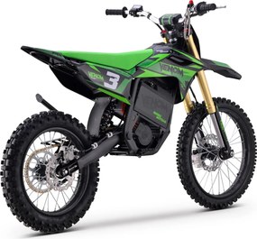 Mota cross para crianças Motocross Motors Venom – 8000W, 3 modos de condução Verde