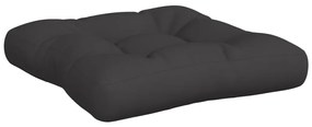 Almofadões para sofás de paletes 3 pcs tecido preto