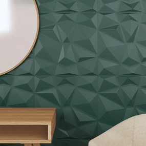Painéis de parede 48 pcs 50x50 cm 12m² XPS diamante verde