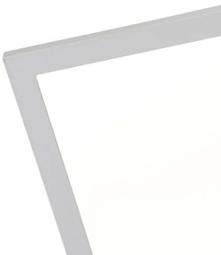Candeeiro de tecto moderno branco com LED com comando à distância - Mila