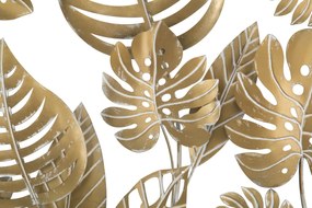 PAINEL DE FERRO DE PAREDE JUNGLE REDONDO CM Ø 80X6,5 DOURADO