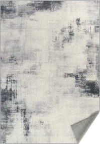 Tapete para sala de estar 160 x 230 cm estilo abstrato moderno Cinzento