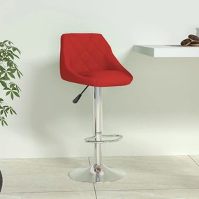 vidaXL Banco de bar couro artificial vermelho tinto