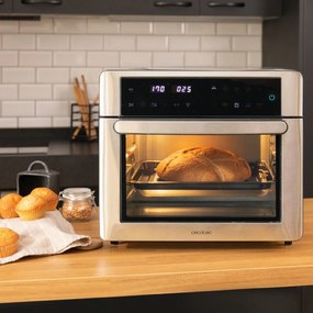 Forno-fritadeira a ar Bake&Fry 3000 Steel Touch Forno de convecção com 30 litros de capacidade e 1800 W