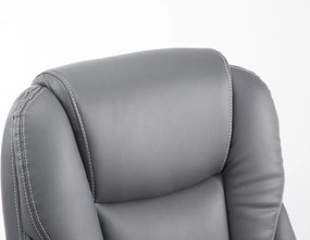 Cadeira de escritório Pacific com apoio de pés cinzenta