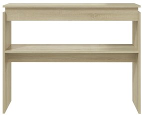 Mesa consola 102x30x80 cm derivados de madeira carvalho sonoma