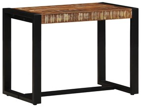 vidaXL Banco multicor 60x35x45 cm madeira maciça recuperada