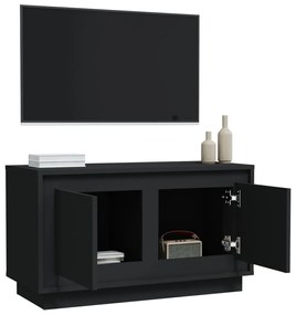 Móvel de TV 80x35x45 cm derivados de madeira preto