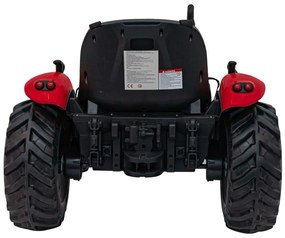 Trator elétrico para Crianças 24V GROW 1804 Rodas de EVA, Assento de couro Vermelho