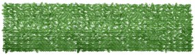 Tela de varanda com folhas verdes 400x100 cm