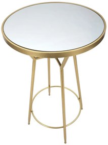MESA DE BAR Ø 60X105 CM DOURADA