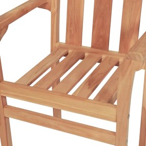 3 pcs conjunto de bistrô teca maciça