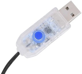 Cordão de luzes árvore de Natal 180 luzes LED 180cm branco frio