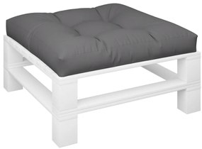 Almofadão para sofá de paletes 80x80x12 cm tecido cinza