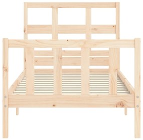 Cama sem colchão 90x200 cm madeira de pinho maciça