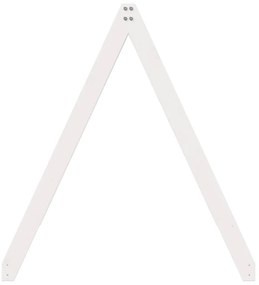 Telhado de cama infantil 209x95,5x88 cm pinho maciço branco