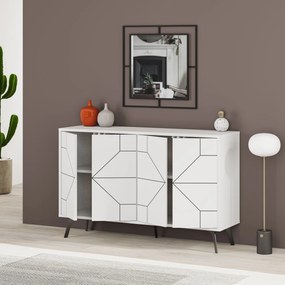 Secretária de Estudo e Estante Lima – Branco/Amarelo – Secretária: 120