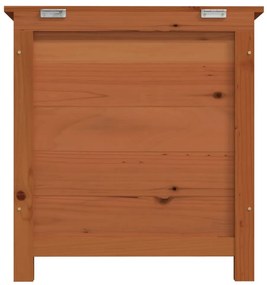 Caixa p/ almofadões exterior 50x50x56 cm abeto maciço castanho