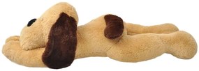 Cão de peluche 80 cm castanho