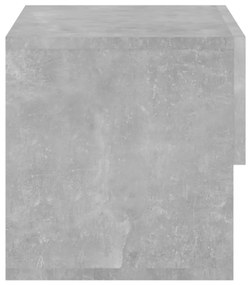 Mesas de cabeceira montagem na parede 2 pcs cinzento cimento