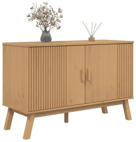 Aparador OLDEN 114x43x73,5 cm madeira de pinho maciça castanho