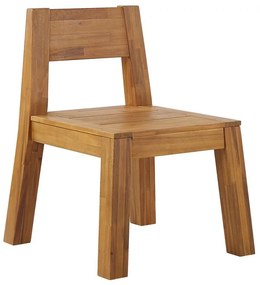Conjunto de mesa e cadeiras para jardim em madeira de acácia LIVORNO Beliani