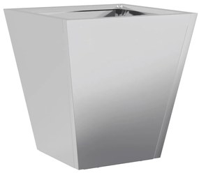 Vaso/floreira de jardim 2 pcs 30x30x30 cm aço galvanizado